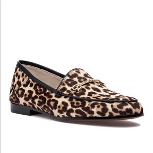 Sam Edelman Loraine Leopard Print Calf Hair Loafers Animal Cheetah Print size 8